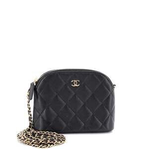 Chanel Cc Dome Zip Clutch With Chain #237944C44B